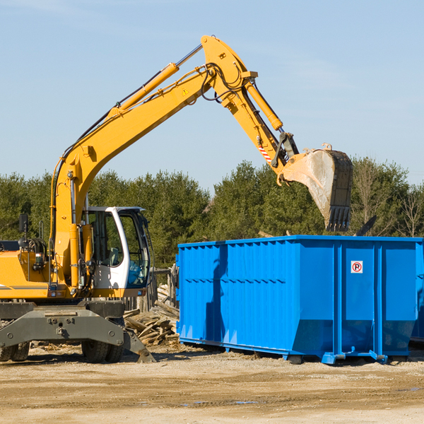 is there a minimum or maximum amount of waste i can put in a residential dumpster in Chambers County TX